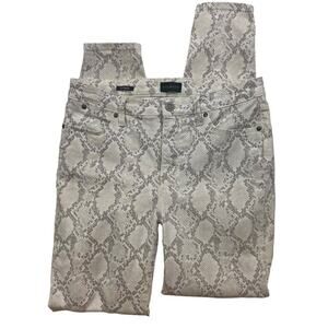 Talbots Stretch snake print jegging Jeans Women's size 4